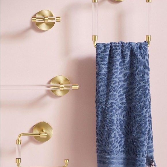 Anthropologie Mikayla Lucite Towel Hook NEW Defect - Picture 5 of 12